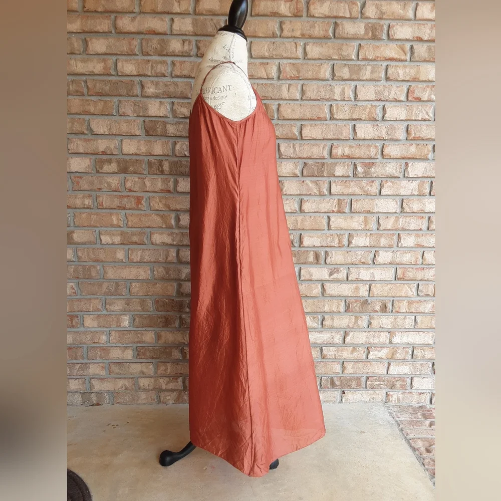 Peruvian Connection Margot 100% Silk Midi Dress. - Picture 9 of 13